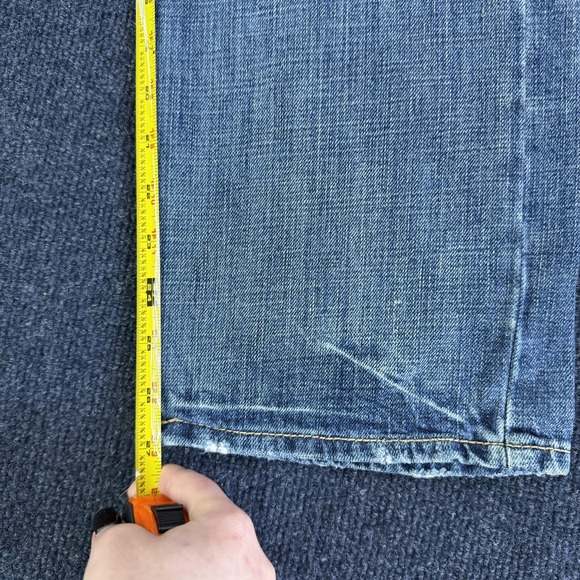 American Eagle Jeans Womens 26x28 Medium Wash Blue Denim Relaxed Straight Casual - Picture 9 of 13